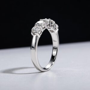 Eternity Wedding Band, 5-Stone Ring
