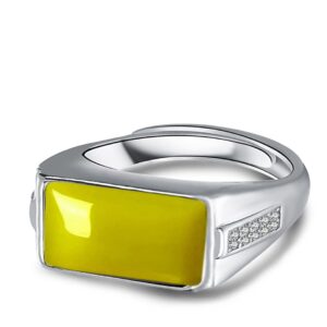 Silver Ring with Natural Agate