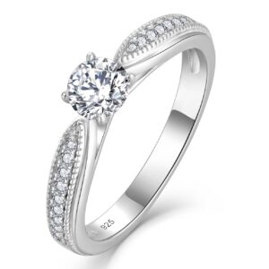 Eternal Solitaire – 925 Sterling Silver Ring