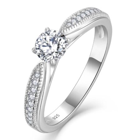 Eternal Solitaire – 925 Sterling Silver Ring